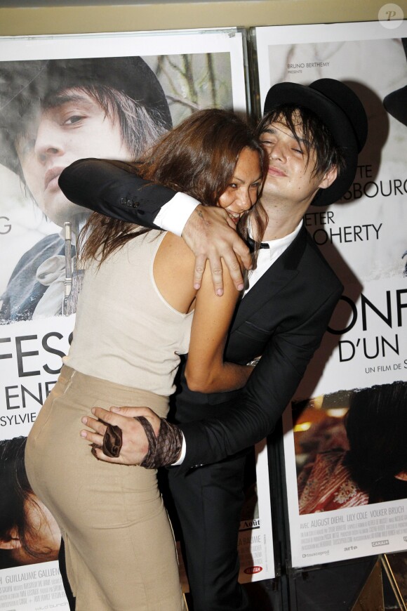 Pete Doherty à l'avant-première du film "Confessions d'un enfant du siècle" à Paris le 28 aout 2012.  
