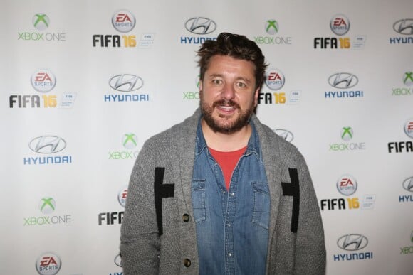 Bruno Guillon - Soirée de lancement du jeu vidéo "FIFA 2016" au Faust à Paris, le 21 septembre 2015