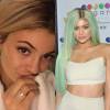 Kylie Jenner, sans et avec maquillage.