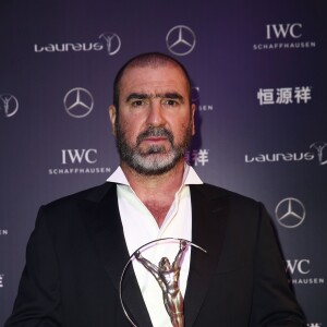 Eric Cantona - Cérémonie des Laureus World Sport Awards 2015 à Shangai le 15 avril 2015