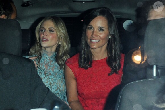 Donna Air et Pippa Middleton le soir du gala de la British Heart Foundation "Roll Out The Red Ball" à Londres le 10 février 2015