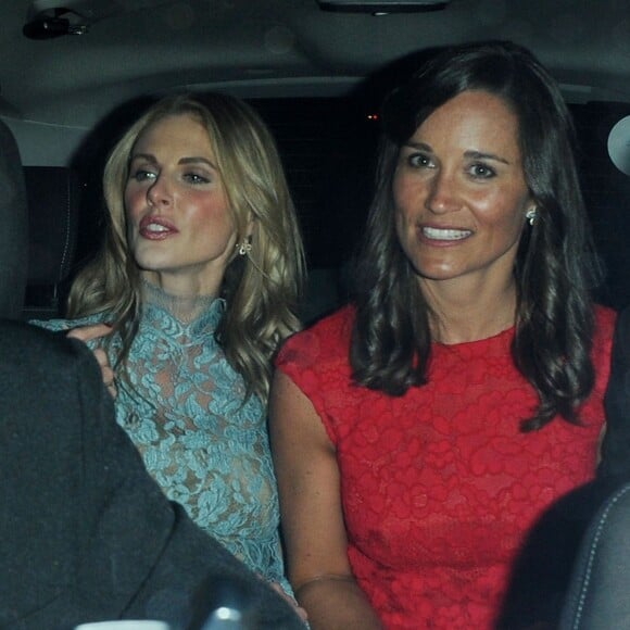 Donna Air et Pippa Middleton le soir du gala de la British Heart Foundation "Roll Out The Red Ball" à Londres le 10 février 2015