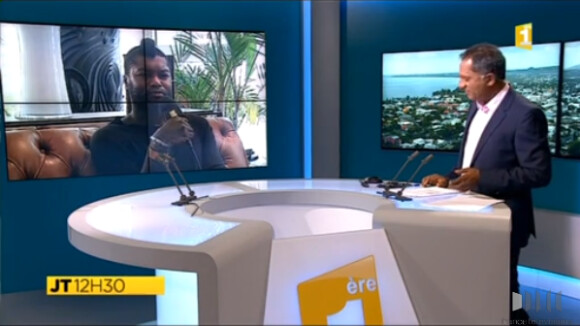 Djibril Cissé revient sur les raisons de son départ de l'île de la Réunion, lors du JT de Réunion 1ère Télé, le 24 septembre 2015