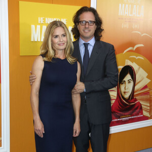 Elisabeth Shue, Davis Guggenheim - Première de "He named me Malala" à New York, le 24 septembre 2015.