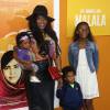 Yandy Smith et ses enfants - Première de "He named me Malala" à New York, le 24 septembre 2015.