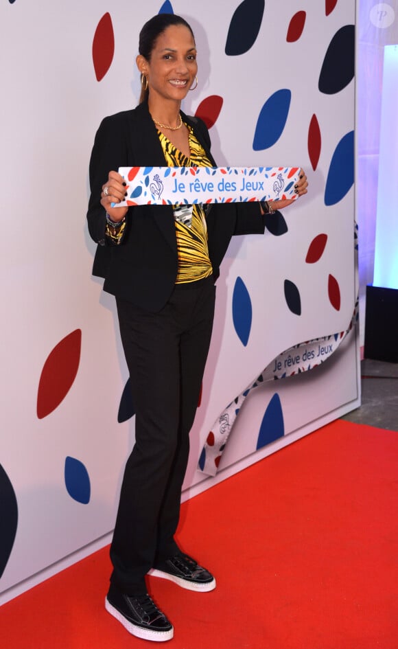 Christine Arron - Rassemblement pour le lancement de la campagne "Je rêve des Jeux" pour la candidature de "Paris 2024" pour les Jeux Olympiques à Paris le 25 septembre 2015.