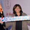 Anne Hidalgo - Rassemblement pour le lancement de la campagne "Je rêve des Jeux" pour la candidature de "Paris 2024" pour les Jeux Olympiques à Paris le 25 septembre 2015.
