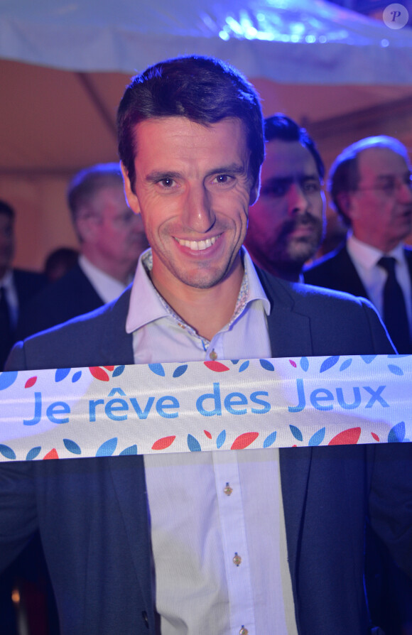 Tony Estanguet - Rassemblement pour le lancement de la campagne "Je rêve des Jeux" pour la candidature de "Paris 2024" pour les Jeux Olympiques à Paris le 25 septembre 2015.