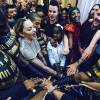 Madonna avec ses danseurs et sa fille Mercy. Septembre 2015