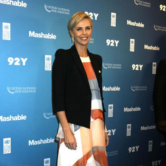 Charlize Theron à la soirée 2015 Social Good Summit à New York, le 28 septembre 2015.