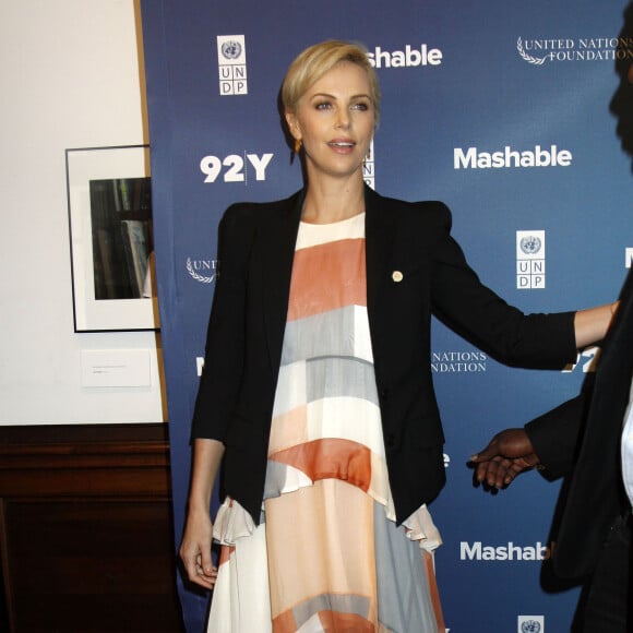 Charlize Theron à la soirée 2015 Social Good Summit à New York, le 28 septembre 2015.