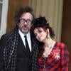 Helena Bonham Carter et Tim Burton à Londres à Buckingham Palace le 22 février 2012