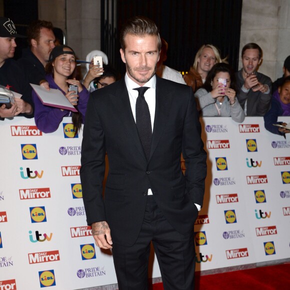 David Beckham assiste aux Pride of Britain Awards 2015 à Londres. Le 28 septembre 2015.