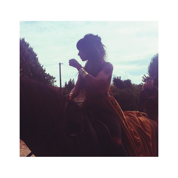 Shy'm lors du tournage du clip d'Il Faut Vivre / photo postée sur Instagram.