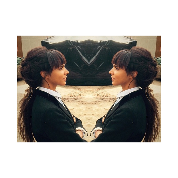 Shy'm lors du tournage du clip d'Il Faut Vivre / photo postée sur Instagram.