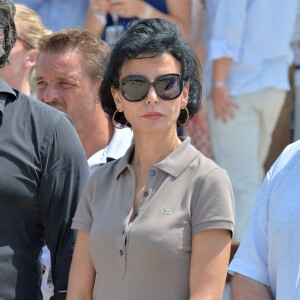 Rachida Dati au Longines Paris Eiffel Jumping le 4 juillet 2015 au Champ-de-Mars à Paris