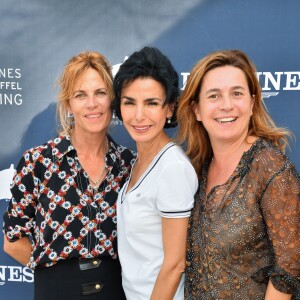 Exclusif - Virginie Coupérie-Eiffel, Rachida Dati et Coco Coupérie-Eiffel au Longines Paris Eiffel Jumping au Champ-de-Mars à Paris, le 3 juillet 2015