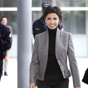 Rachida Dati lors d'une visite à l'ENAP (Ecole Nationale de l'administration Pénitencière) à Agen, le 31 mai 2008