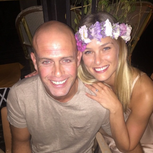 Bar Refaeli et son amoureux Adi Ezra qu'elle a épousé le 24 septembre 2015