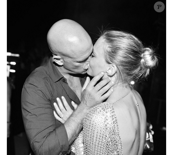 Bar Refaeli et son amoureux Adi Ezra qu'elle a épousé le 24 septembre 2015