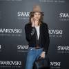 Le top model Lindsey Wixson assiste aux 120 ans de la maison Swarovski aux Salons France-Amériques. Paris, le 30 septembre 2015.