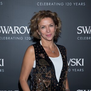 Corinne Touzet assiste aux 120 ans de la maison Swarovski aux Salons France-Amériques. Paris, le 30 septembre 2015.