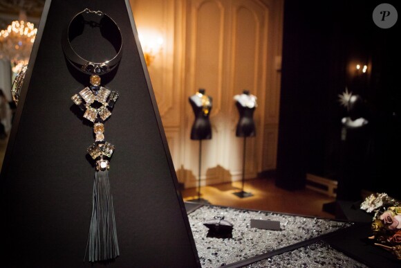 Soirée des 120 ans de la maison Swarovski aux Salons France-Amériques. Paris, le 30 septembre 2015.