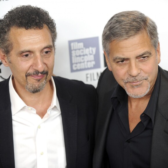 John Turturro et George Clooney au 15e anniversaire du film "O'Brother, Where Art Thou ?" lors du 53e Festival du Film de New York le 29 septembre 2015.