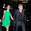 George Clooney et sa femme Amal Clooney vont dîner à New York le 29 septembre 2015.