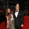 Robbie Williams et sa femme Ayda Field - Montée des marches du film "The Sea of Trees" (La Forêt des Songes) lors du 68 ème Festival International du Film de Cannes, à Cannes le 16 mai 2015.