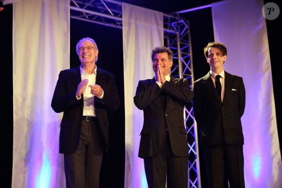 Bernard Le Coq, Pierre Salvadori et Noah Taylor - 26e édition du Festival du Film Britannique de Dinard - Cérémonie d'ouverture - le 1er octobre 2015