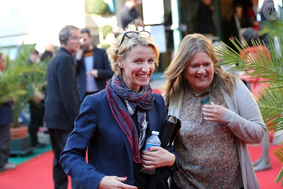 Alexandra Lamy et Helena Mackenzie à la sortie d'une projection - 26e édition du Festival du Film Britannique de Dinard - Cérémonie d'ouverture - le 1er octobre 2015