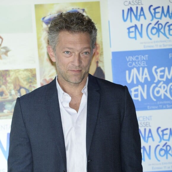 Vincent Cassel au photocall du film "Un moment d'égarement" à Madrid, le 5 septembre 2015.