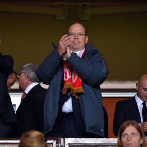 Vadim Vasilyev, vice-président de l'AS Monaco et le prince Albert II de Monaco - Match de football de l'Europa Ligue "Monaco-Tottenham" au stade Louis II à Monaco. Le 1er octobre 2015  Soccer match "Monaco-Tottenham" for the Europa League in Monaco. On october 1st 201501/10/2015 - Monaco