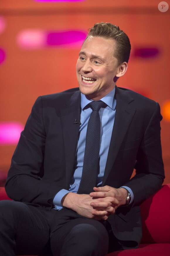 Tom Hiddleston au Graham Norton Show, London Studios, le 26 septembre 2015.