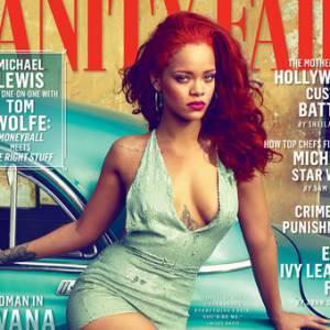 Rihanna en couverture du numéro de novembre 2015 de Vanity Fair. Photo par Annie Leibovitz.