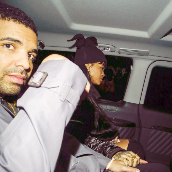 Rihanna et Drake à Londres. Mars 2014.