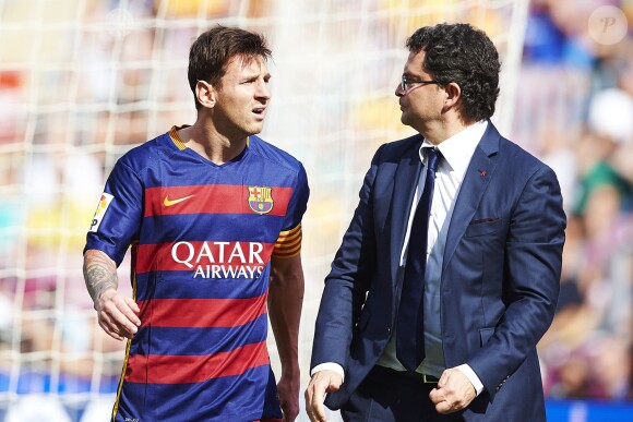 Lionel Messi se blesse à Barcelone, le 26 septembre 2015.