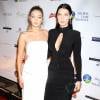 Bella Hadid et sa soeur Gigi Hadid au gala "Global Lyme Alliance - Uniting For A Lyme-Free World" à New York, le 8 octobre 2015.
