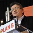 Jean-Luc Mélenchon - Débat "Pour un plan B en Europe" sur le stand du Parti de gauche lors de la Fête de l'Humanité 2015 dans le Parc de la Courneuve le 12 septembre 2015.