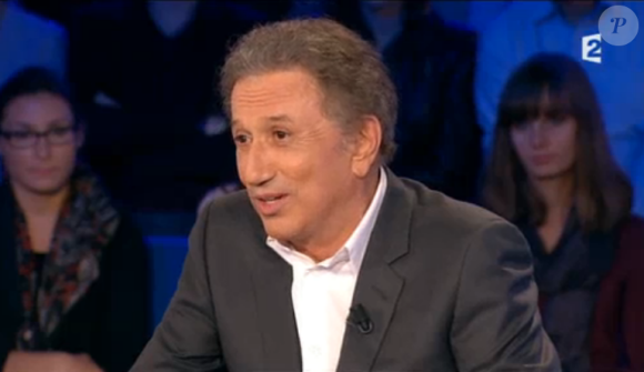 Michel Drucker, invité dans On n'est pas couché, le samedi 10 octobre 2015 sur France 2.