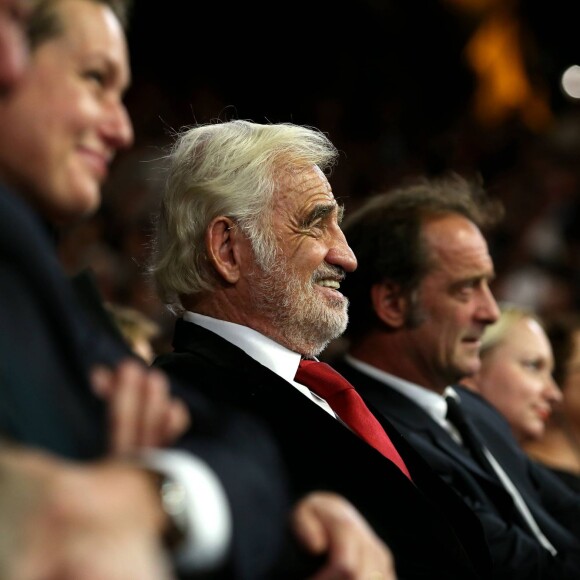 Jean-Paul Belmondo - Soirée d'ouverture de la 7e édition du Festival Lumière 2015 à la Halle Tony-Garnier à Lyon le 12 octobre 2015.