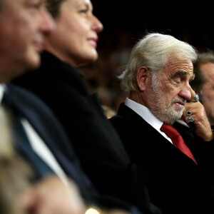 Jean-Paul Belmondo - Soirée d'ouverture de la 7e édition du Festival Lumière 2015 à la Halle Tony-Garnier à Lyon le 12 octobre 2015.