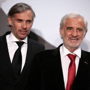 Paul Belmondo, Jean-Paul Belmondo - Soirée d'ouverture de la 7e édition du Festival Lumière 2015 à la Halle Tony-Garnier à Lyon le 12 octobre 2015.