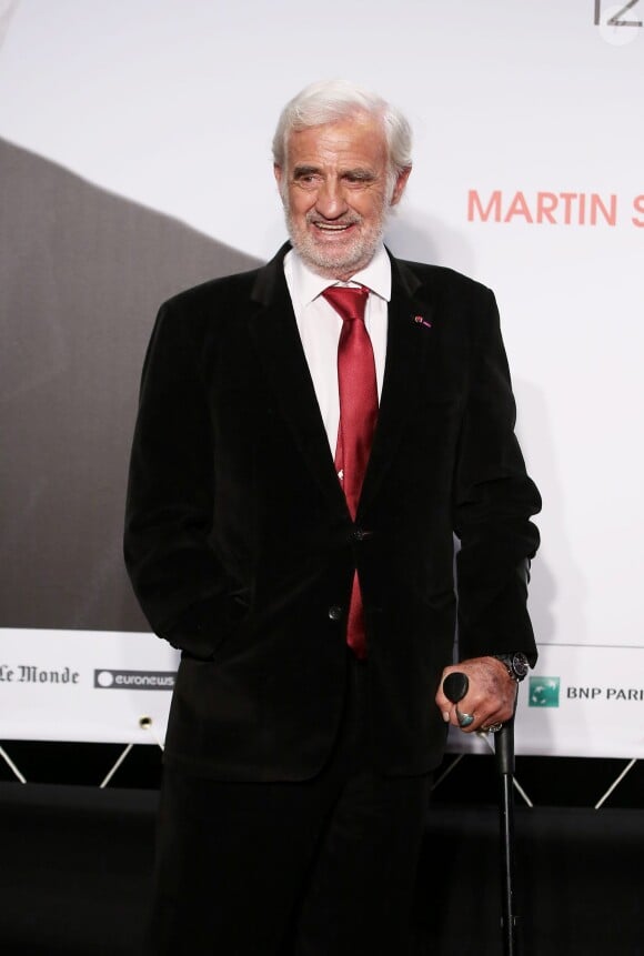 Jean-Paul Belmondo - Soirée d'ouverture de la 7e édition du Festival Lumière 2015 à la Halle Tony-Garnier à Lyon le 12 octobre 2015.