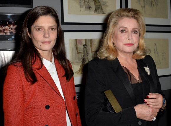 Catherine Deneuve et sa fille Chiara Mastroianni - Visite privée de l'exposition "Martin Scorsese" à la cinémathèque française à Paris, le 13 octobre 2015.