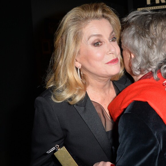 Catherine Deneuve et Roman Polanski - Visite privée de l'exposition "Martin Scorsese" à la cinémathèque française à Paris, le 13 octobre 2015.