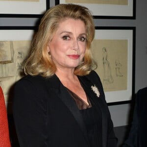 Catherine Deneuve - Visite privée de l'exposition "Martin Scorsese" à la cinémathèque française à Paris, le 13 octobre 2015.