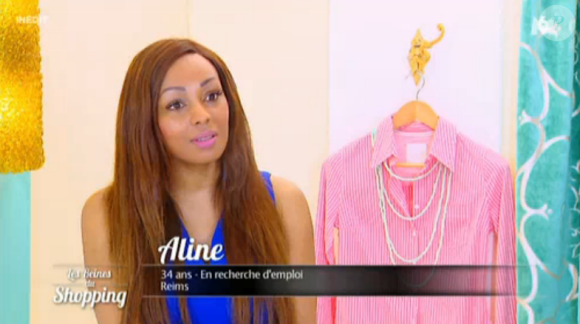 Aline se moque de Marie, candidate des Reines du shopping, qui se prend pour Beyoncé le 12 octobre 2015