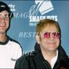 "ANDY RODDICK" ET "ELTON JOHN" 12EME TOURNOI DE BIENFAISANCE "WORLD TEAM TENNIS SMASH HITS" EN CALIFORNIE  "PLAN SERRE" HOMME CHANTEUR TENNISMAN12/10/2004 - 